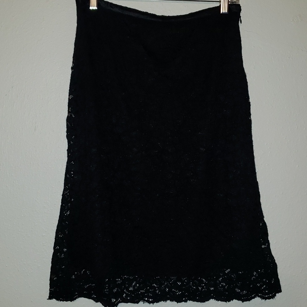 The Limited Black Lace Career Work Pencil Skirt Womens A Line Straight